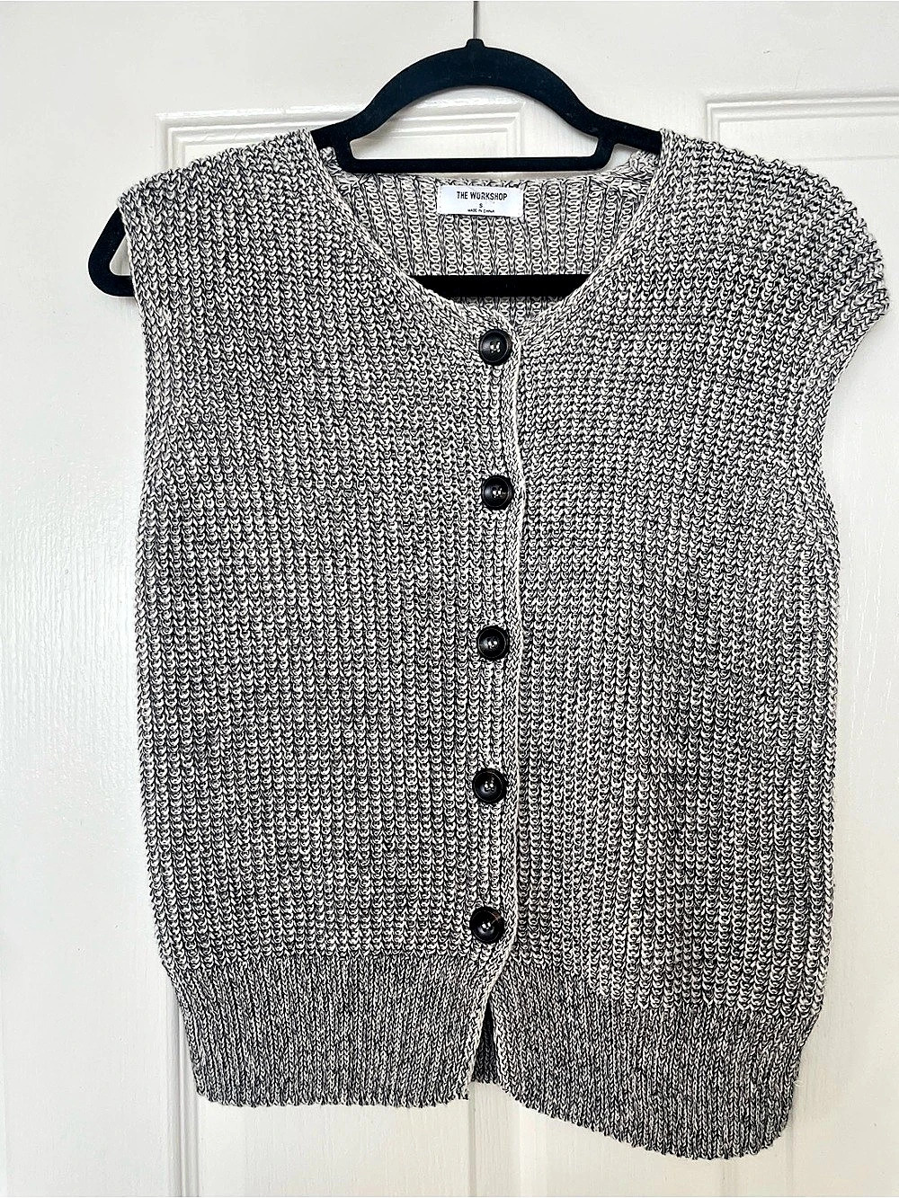 The Workshop Knit Button-Front Sweater Vest Size Small
